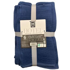 Member's Mark Hotel Premier Collection 6-Piece Spa Towel Set - Navy